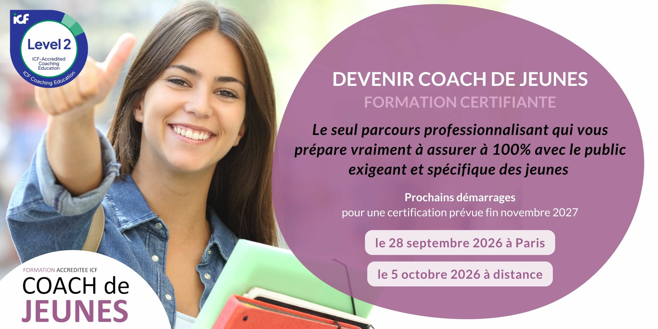 Formation Devenir coach de jeunes - certification ICF Level 2 - Elevatio